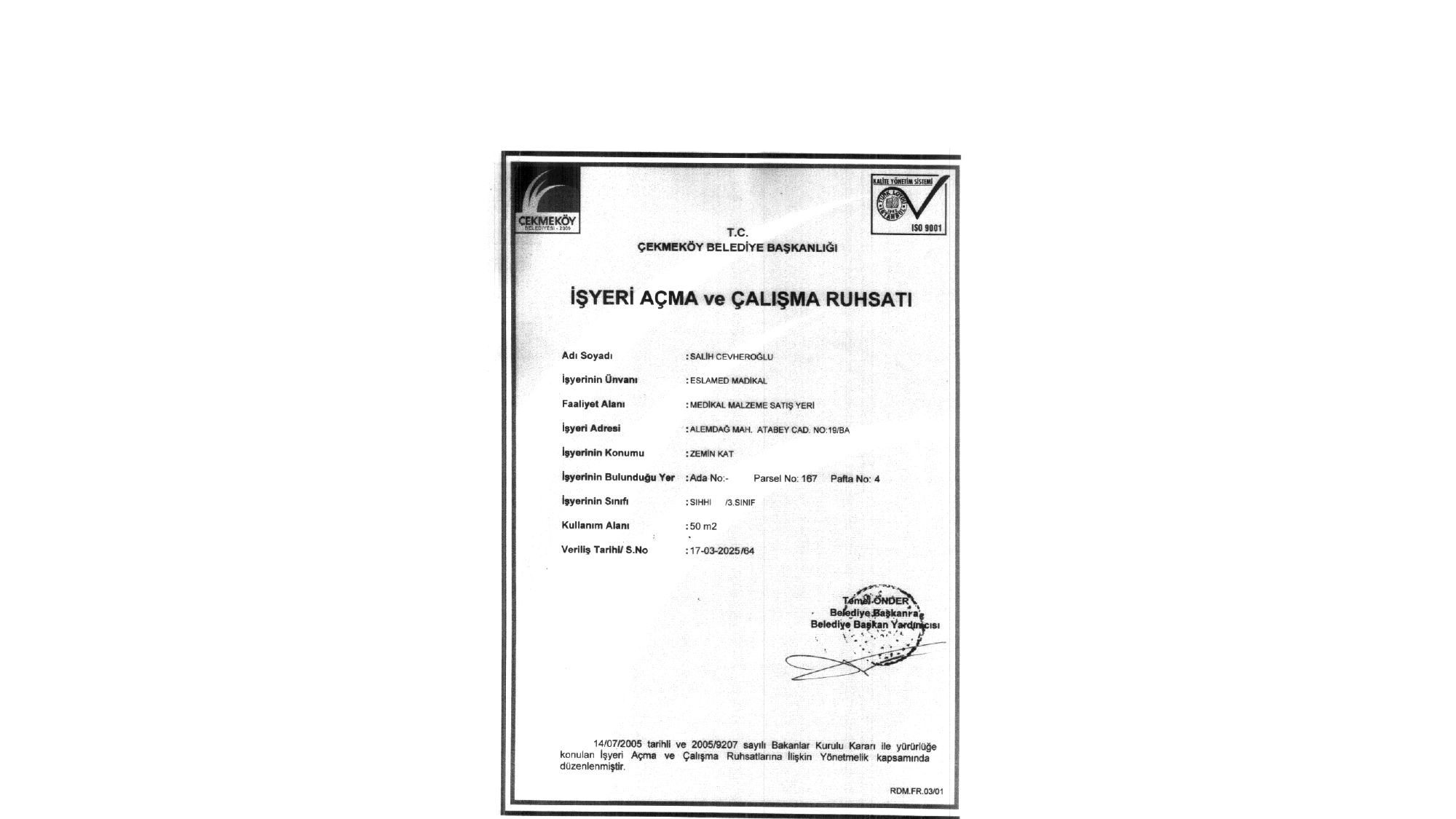 Ruhsatlı İşletme önizleme görseli